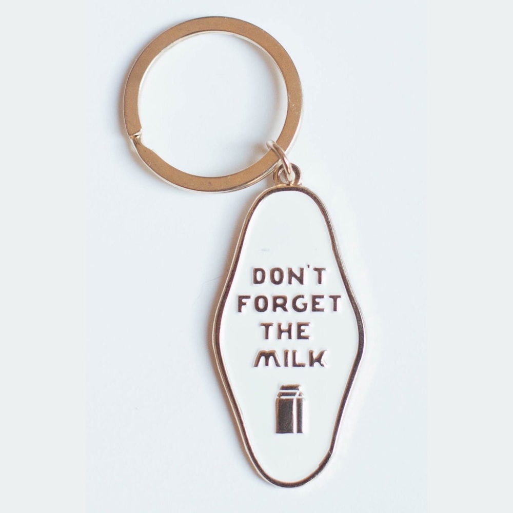 ISO “Don’t Forger The Milk” Keychain from The Bee & The Fox